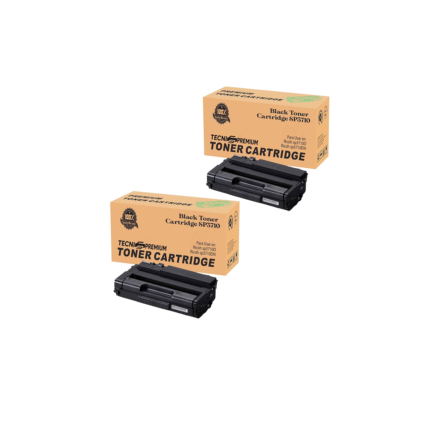 Kit 2 Toner Compatible Para Ricoh Sp 3710sf Sp 3710dn M320f P311 Negro (Copia)