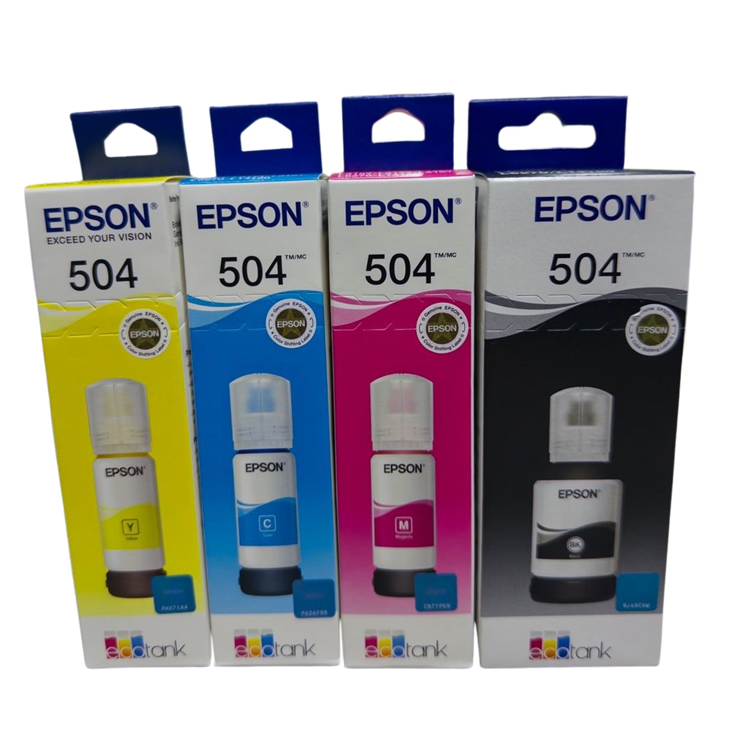 Kit de 4 tintas Epson Originales 504 Impre L4150 L4160 L4260 L6161 L6171
