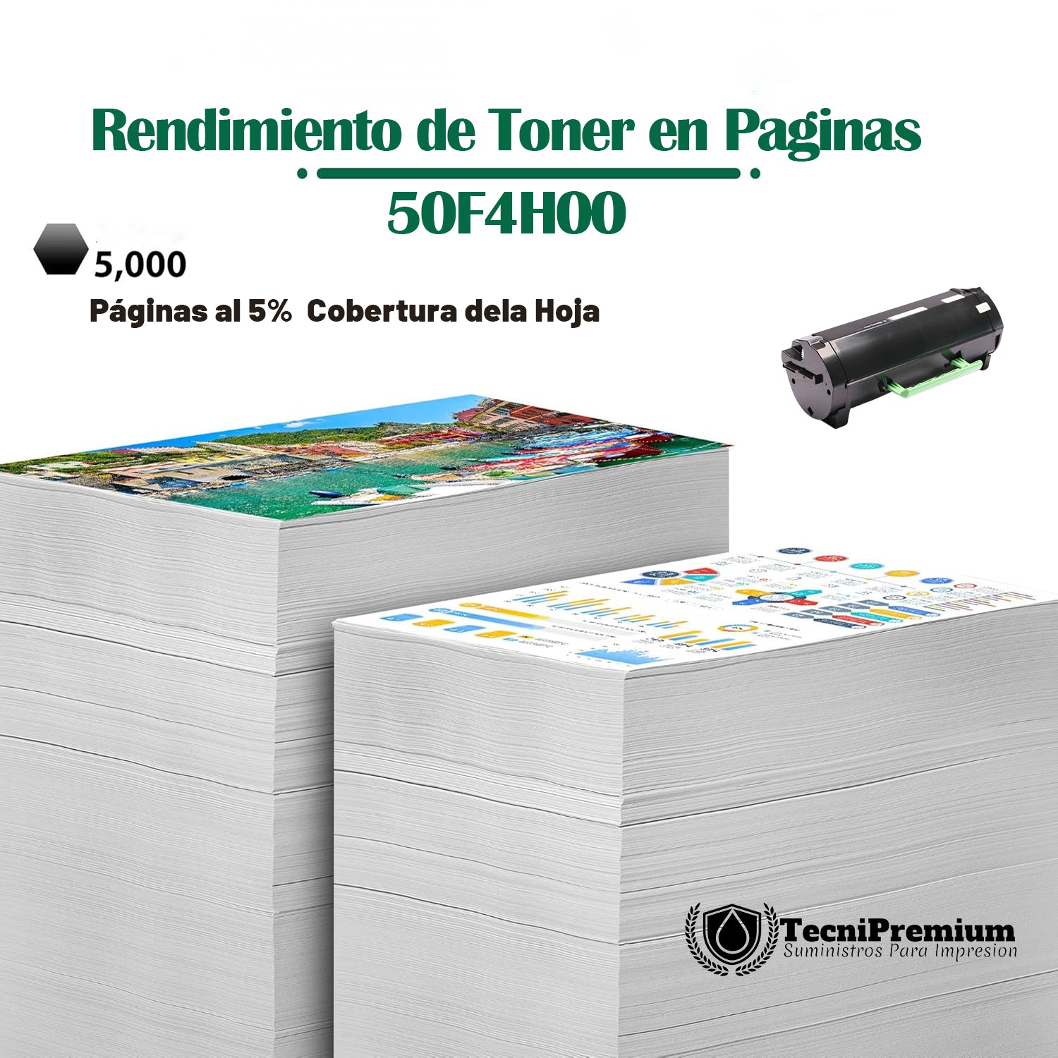 Toner Genérico Para Lexmark MS310dn, MS312dn, MS315dn, MS410dn, MS415dn, MS610de, MS610dn.