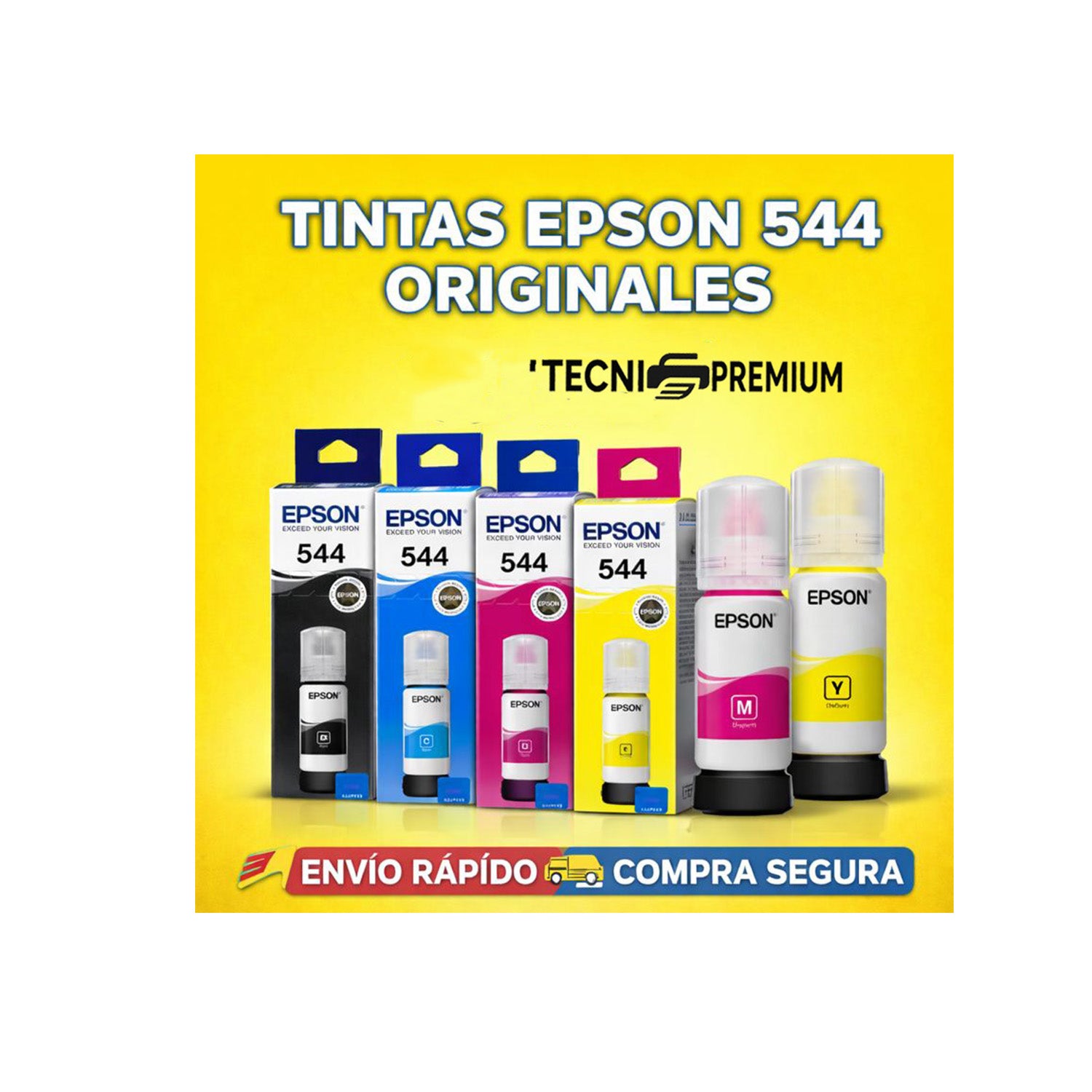 Tinta Kit 4 Colores Epson Original T544