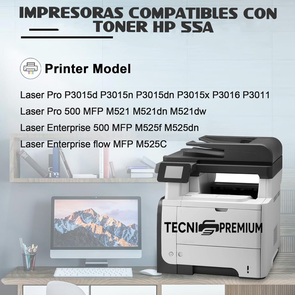 Toner Ref 55a Compatible Con Impre Laser M525c M525dn P3015 M521dn