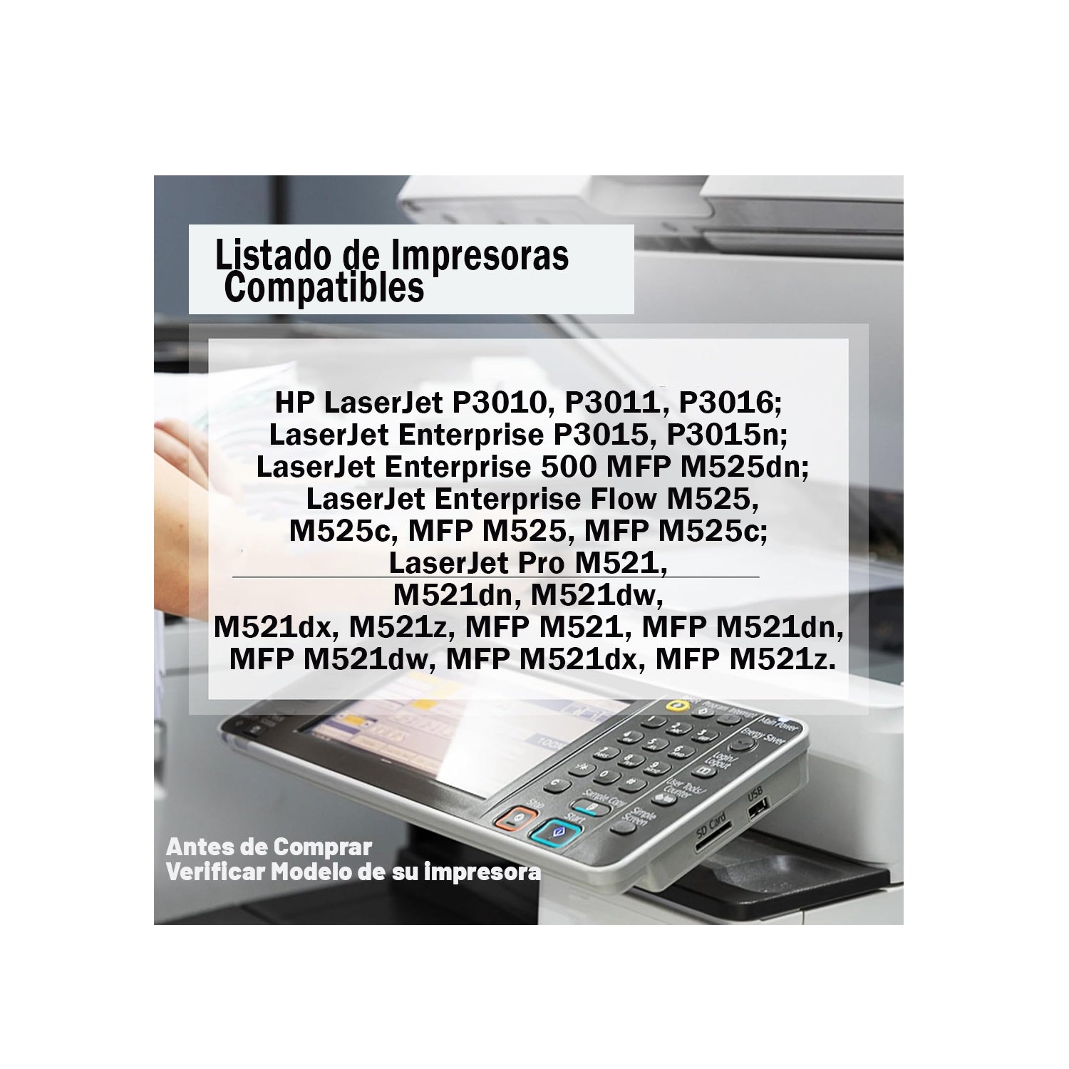 Toner Ce255x 55x Genérico Para Laser M525dn M525f P3015 P3015dn