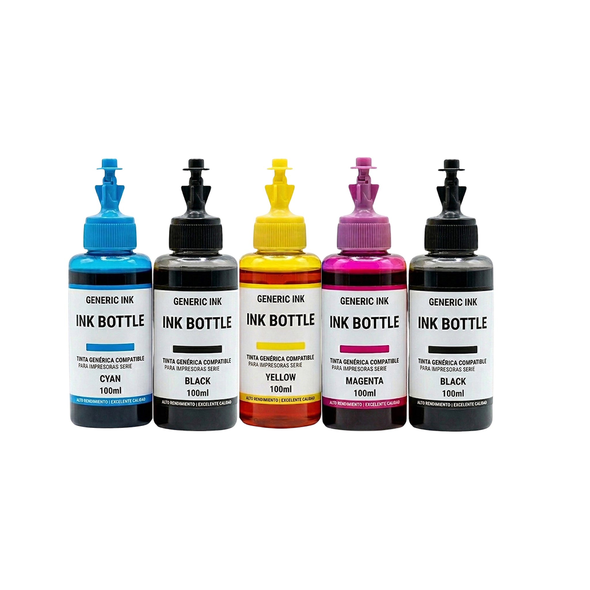 Kit 5 Tintas 664 Compatible con impresorora epson L310 L310 L355 L475