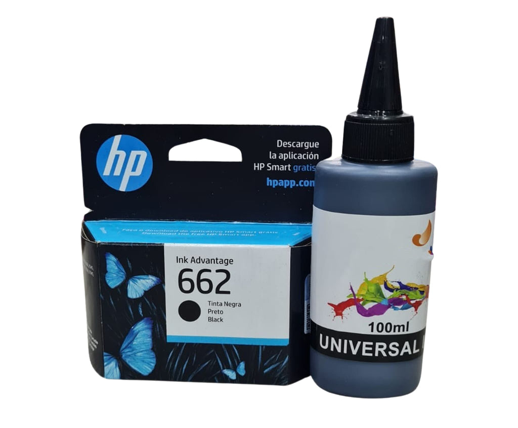 Cartucho 662 Original Negro Para Deskjet 2515 1515 3545 2545 + Tinta