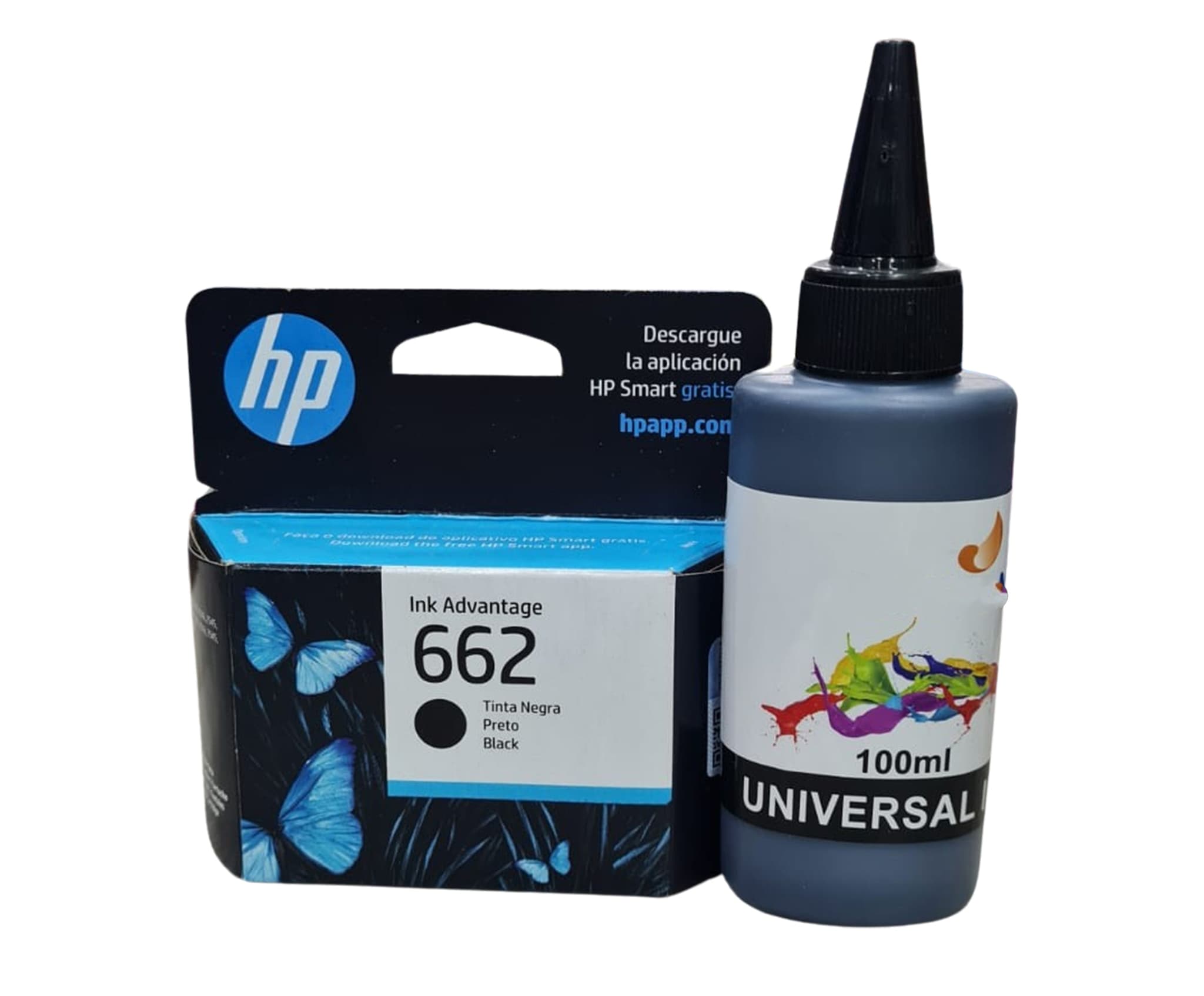 Cartucho 662 Original Negro Para Deskjet 2515 1515 3545 2545 + Tinta