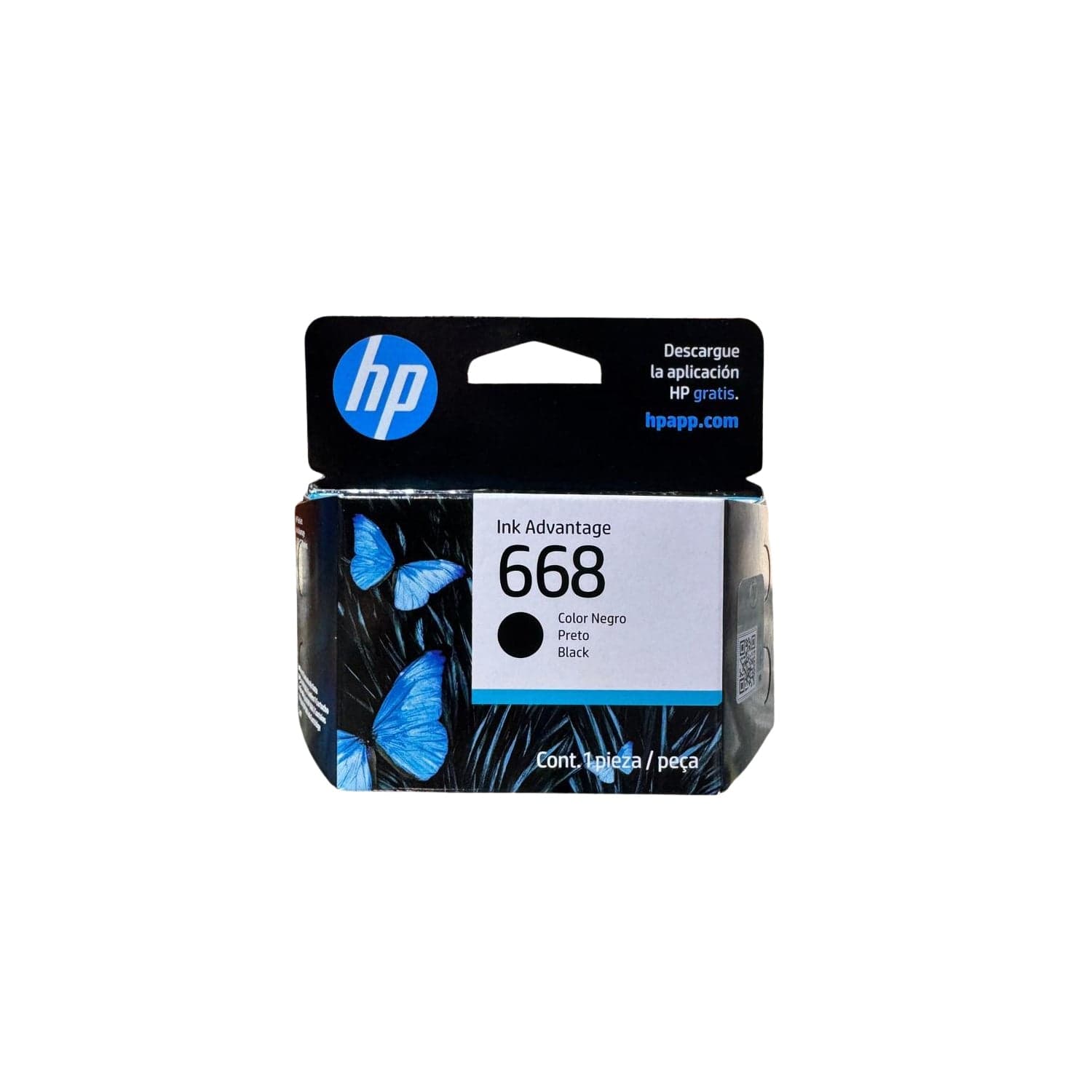 Cartucho Original Negro Ref 668 Para Deskjet Ink Advantage 2970 4370