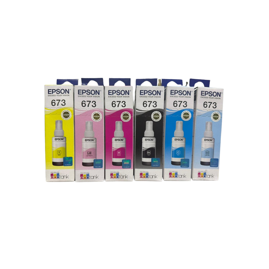 6 Tintas Originales Epson 673 Para L800 L805 L810