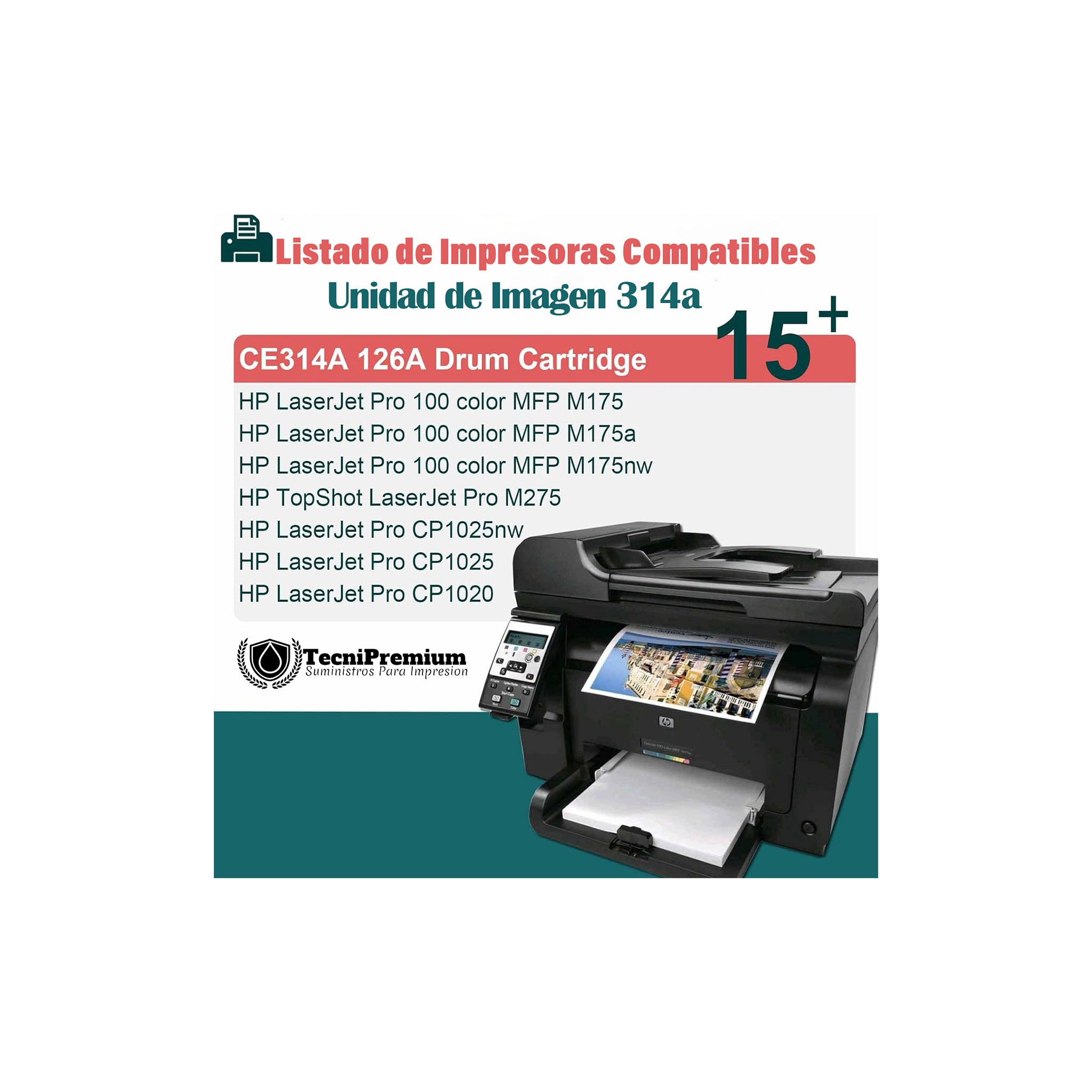 Tambor o Unidad de Imagen Generica Ce314a Para M177fw M175a Cp1025nw M176n