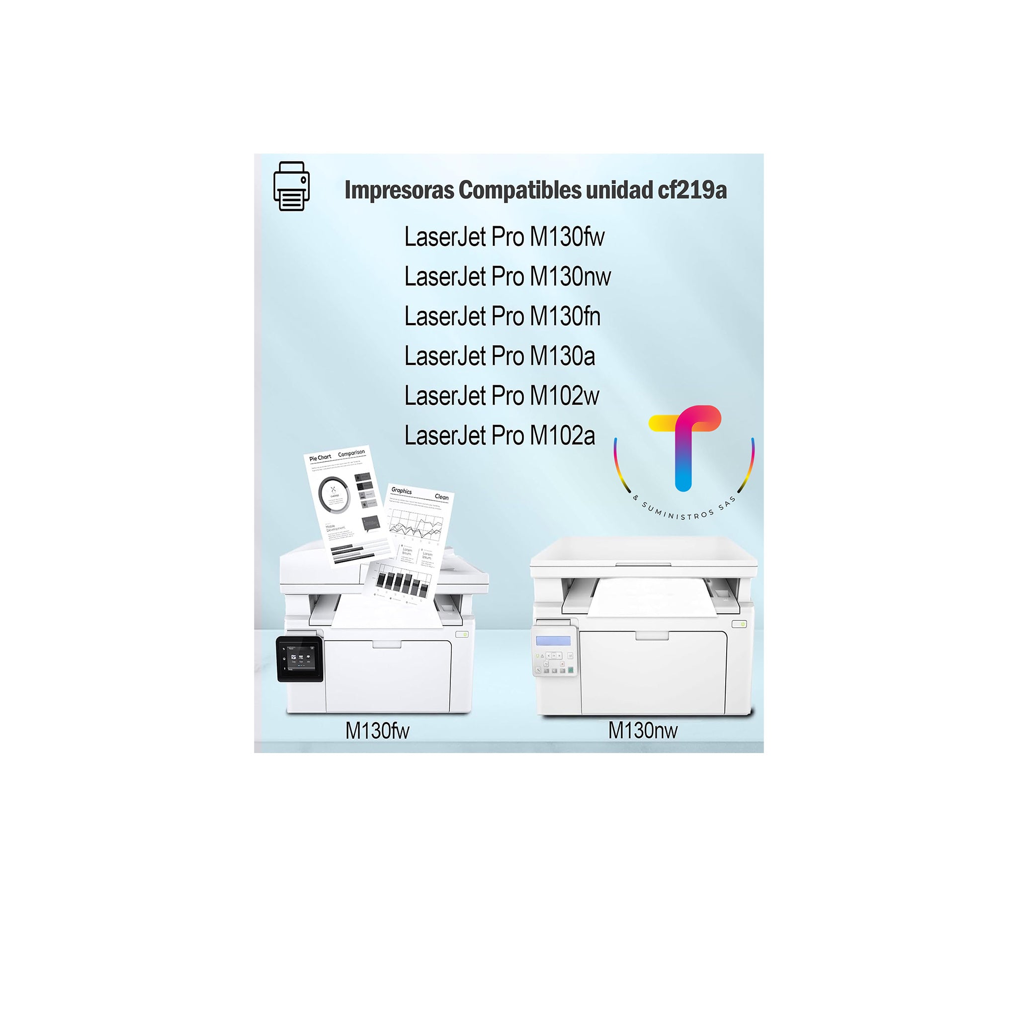 Tambor Unidad de Imagen Generica Para Impresora Laser  M102w M130fw