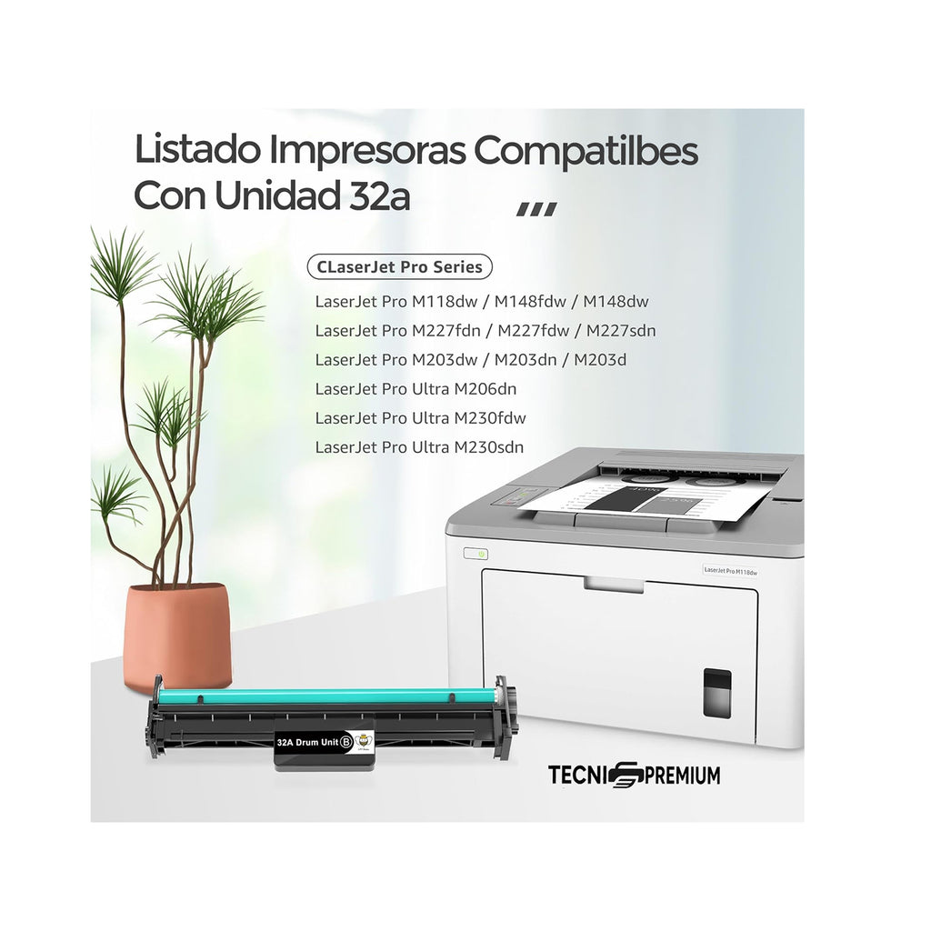 Unidad De Imagen  Generica Para Hp  CF232A Para Impresora  M203, M206, M227, M230
