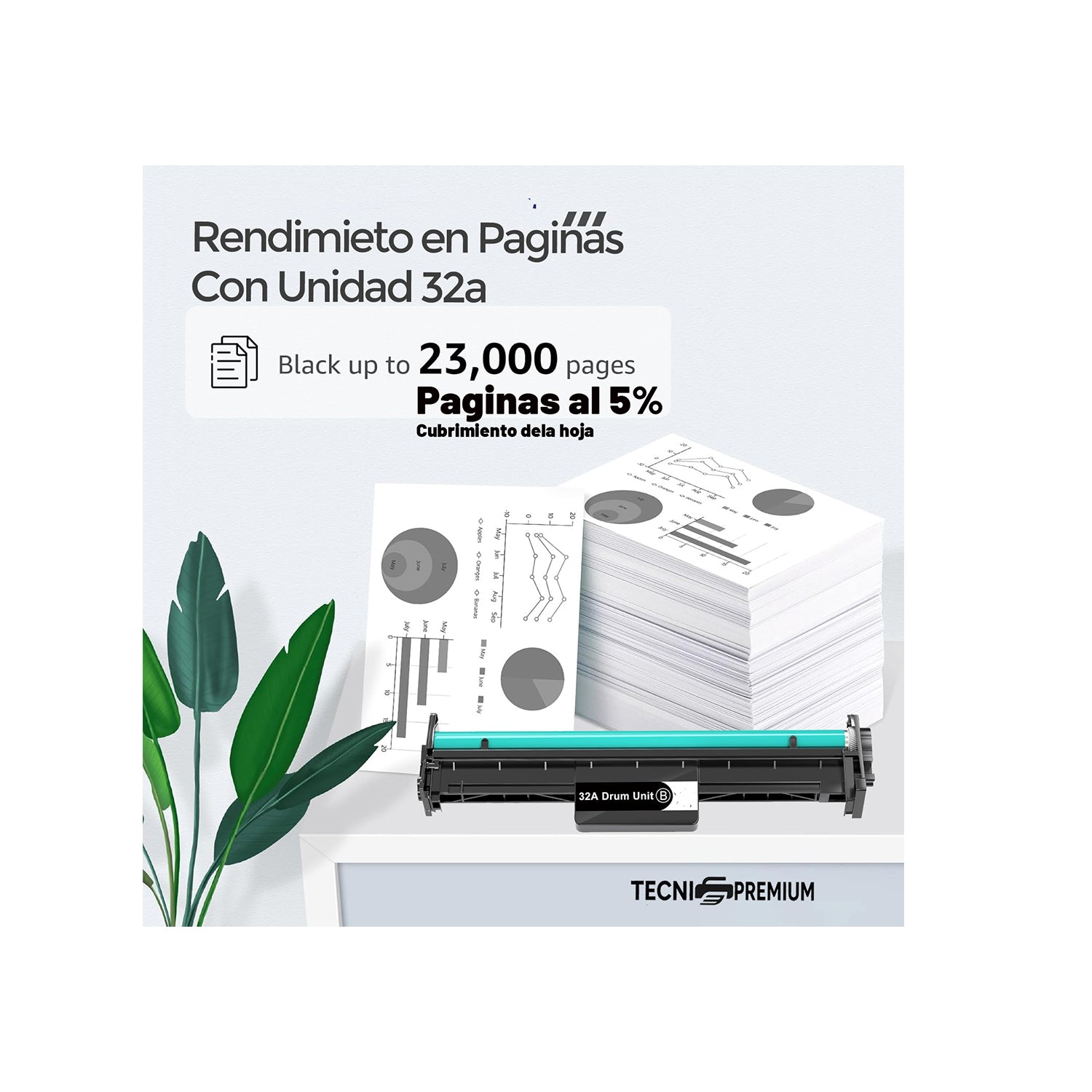 Unidad De Imagen  Generica Para Hp  CF232A Para Impresora  M203, M206, M227, M230
