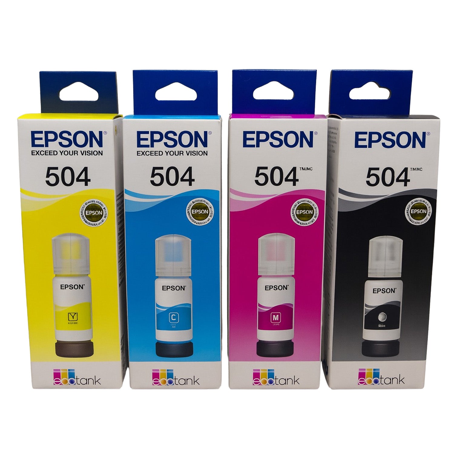 Kit de 4 tintas Epson Originales 504 Impre L4150 L4160 L4260 L6161 L6171