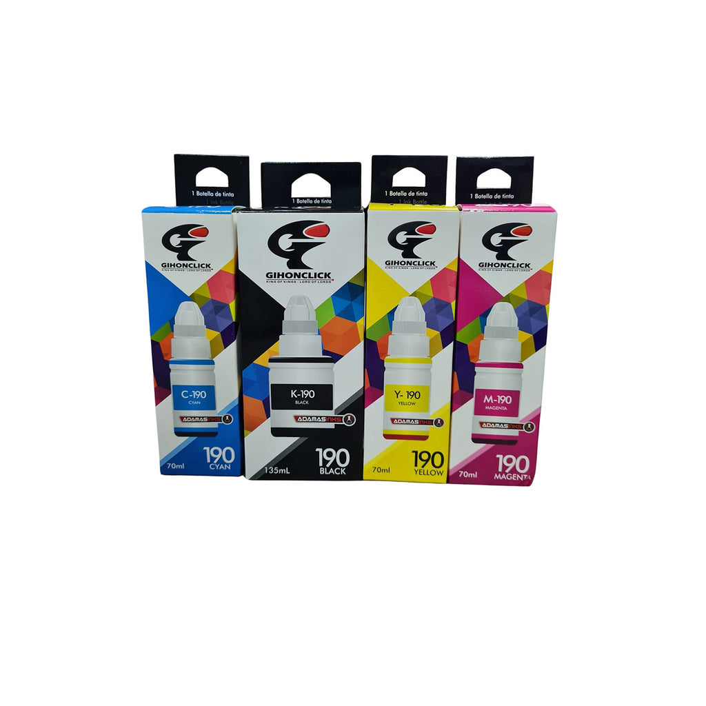 5 Tintas Compatibles Con Canon Gi190 G1100 G2100 G3100 G4100