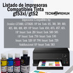 4 Tinta Compatible Gt53xl Gt52 Para Hp Smart Tank 720 750 790 515