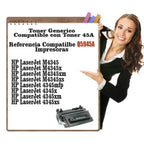 Tóner Genérico 42A / 45A (Q5942A - Q5945A) Compatible con HP LaserJet M4345
