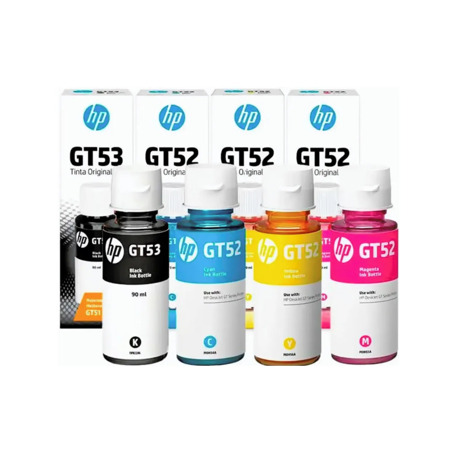 Tintas HP GT53 GT52 para Impresoras GT 5810, 5820, Ink Tank 115-419 y Smart Tank 450-720