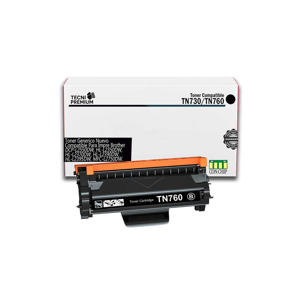 Toner Generico Tn-760 Para Broth Dcp-l2550dw L2350dw L2370dw