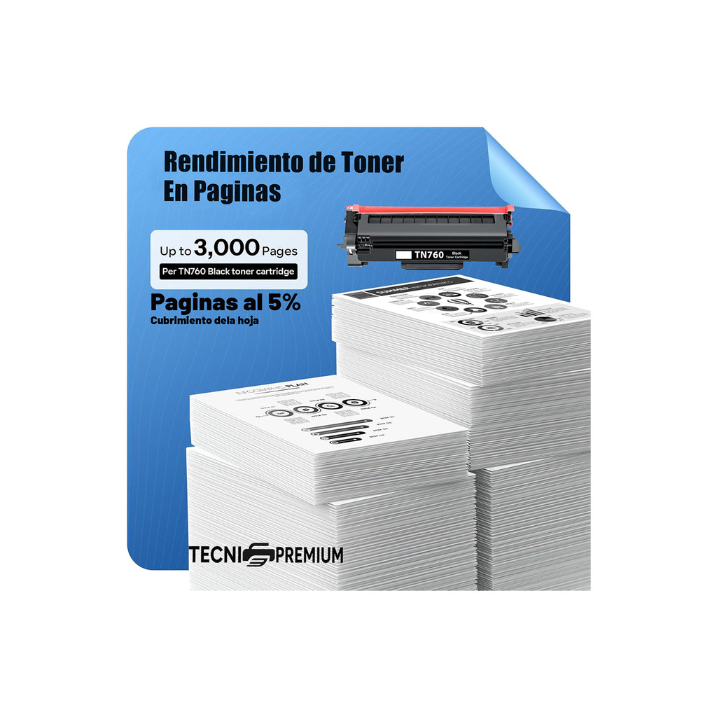 Toner Generico Tn-760 Para Broth Dcp-l2550dw L2350dw L2370dw