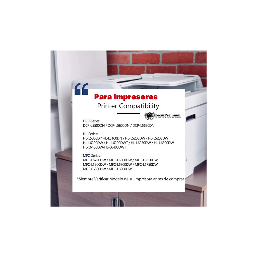 Toner Tn820 Compatible Con Brother L5850dw L6750dw L6900dw