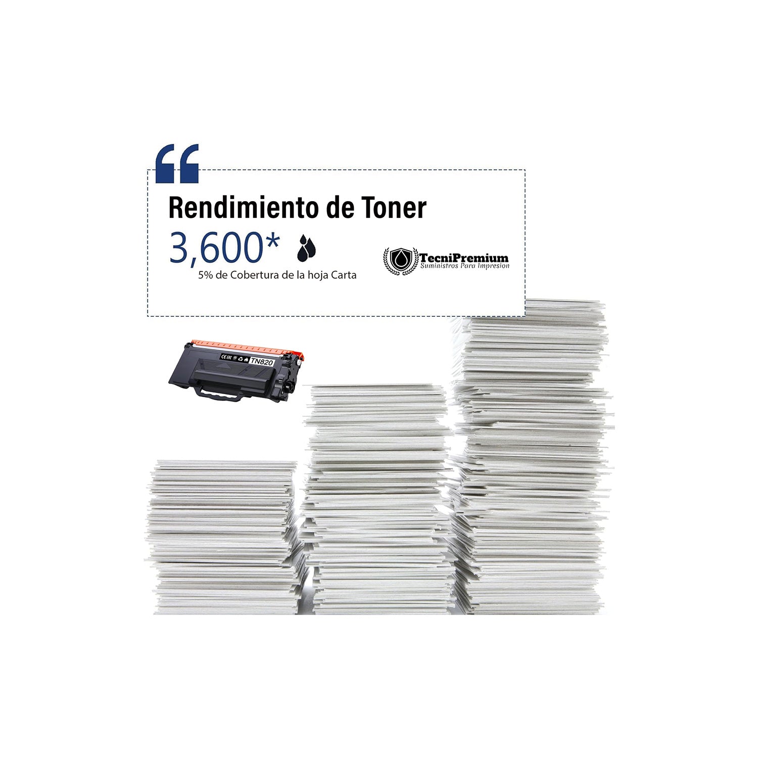 Toner Tn820 Compatible Con Brother L5850dw L6750dw L6900dw