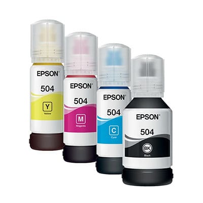 Kit de 4 tintas Epson Originales 504 Impre L4150 L4160 L4260 L6161 L6171