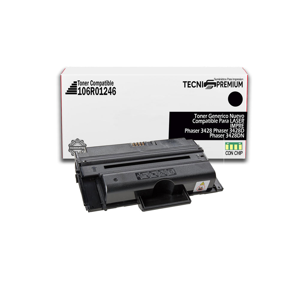 Toner Laser Negro 106r01246 Genérico Para Xerox Phaser 3428