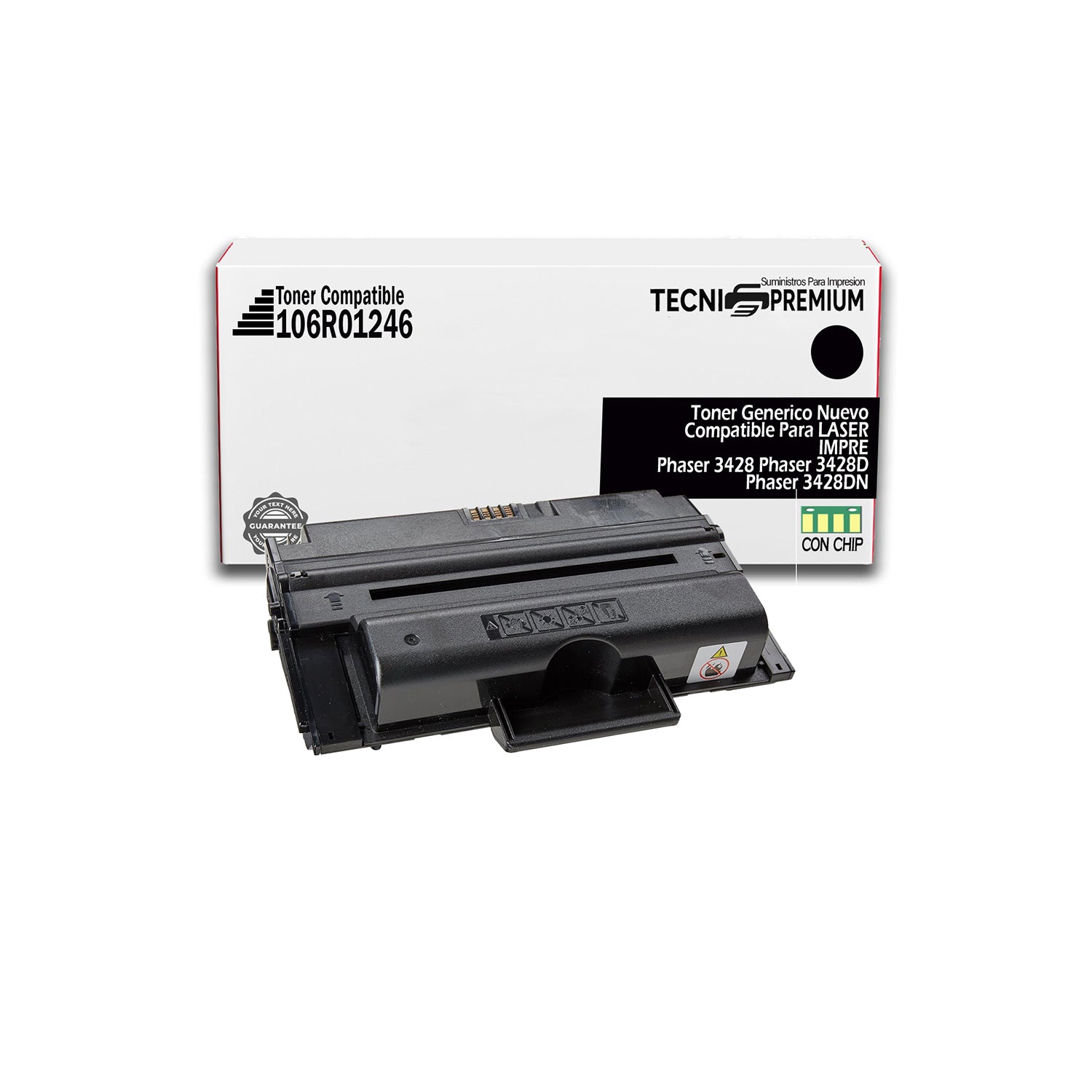 Toner Laser Negro 106r01246 Genérico Para Xerox Phaser 3428