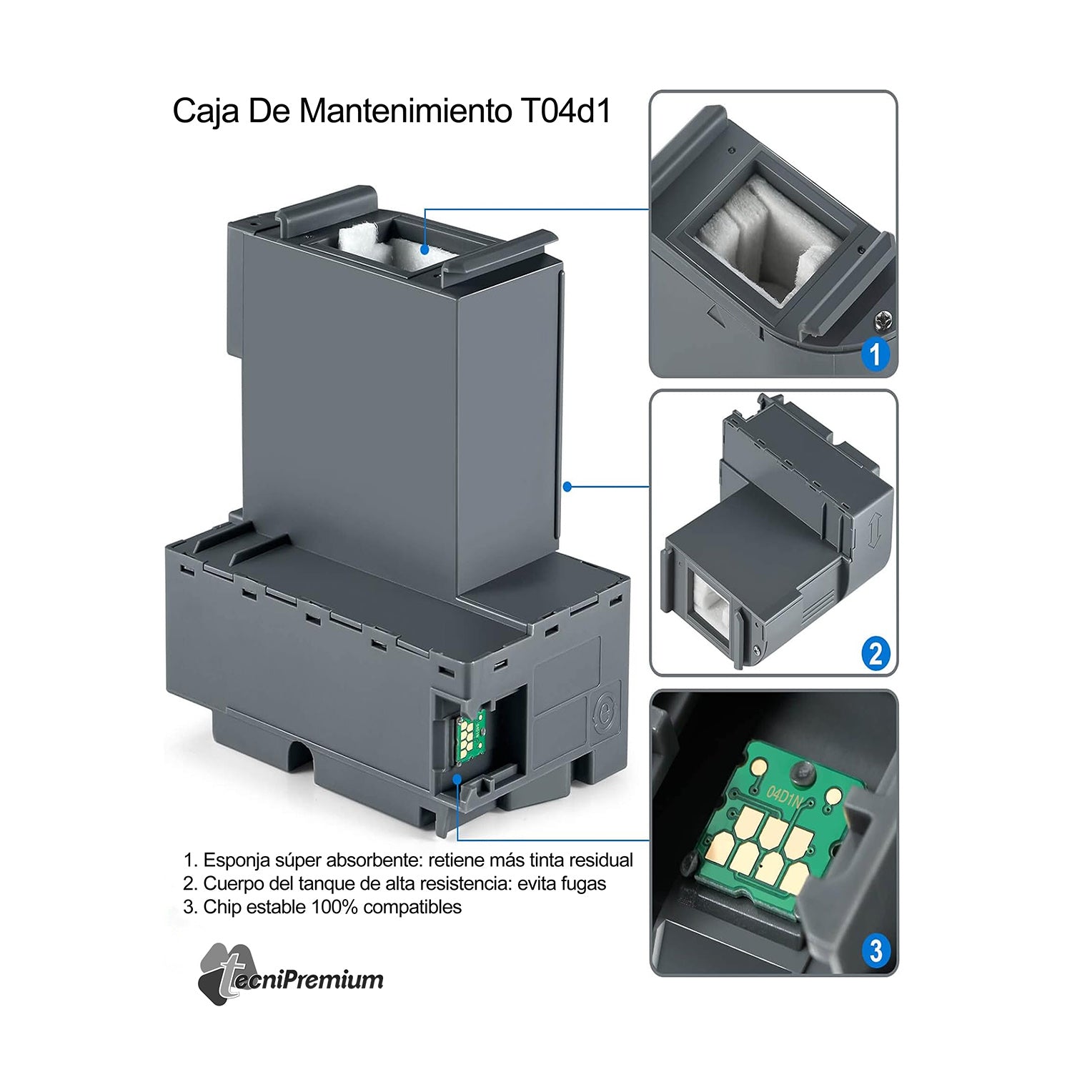 Caja Mantenimiento Generica Para Epson L6490 L6191 L6161 L6171 L6490 L6270