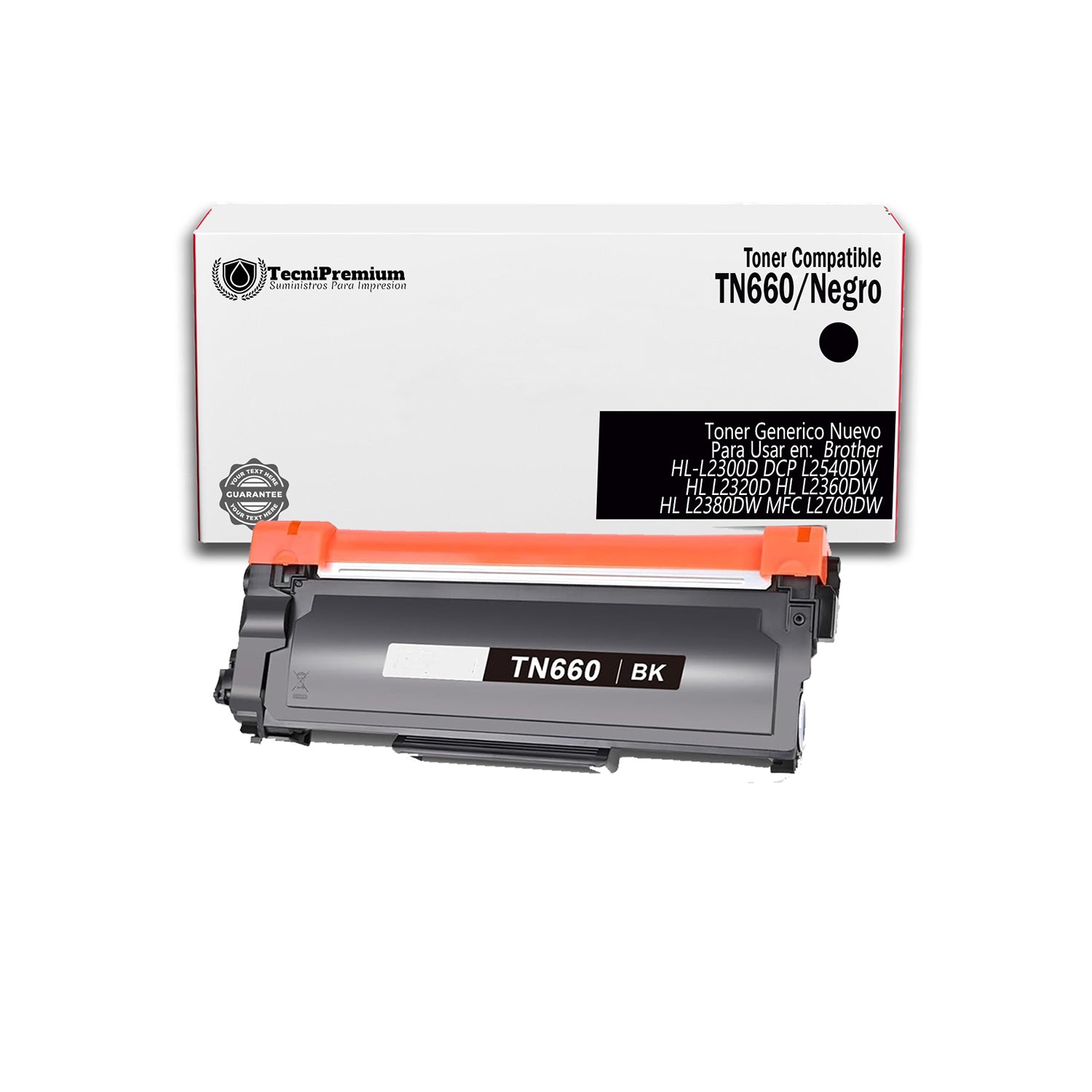 Brother TN660 Compatible con Impresora HL-L2300D、HL-L2365DW、HL-L2340DW