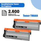 Toner Tn-660 Compatible Para Brother L2340dw, L2540 L2360dw