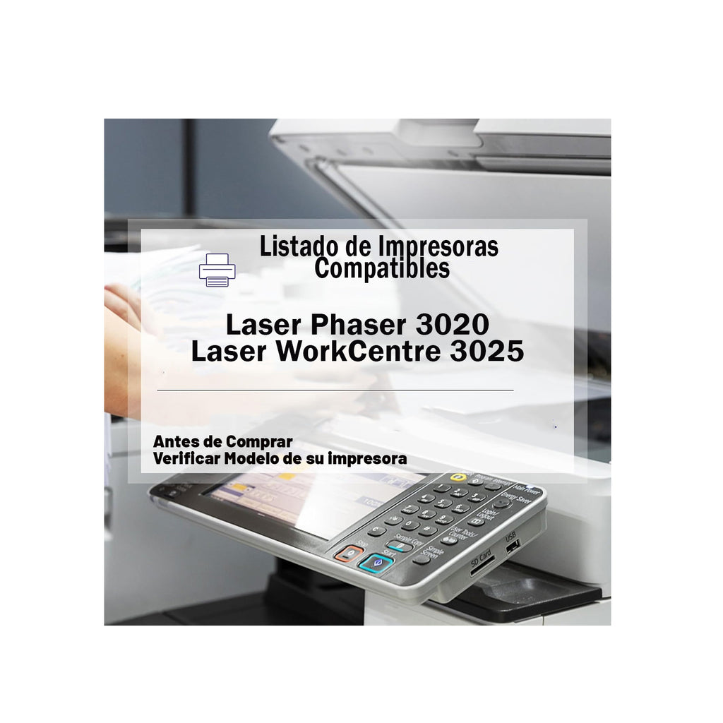Toner Generico Para Xerox Phaser 3020 Workcentre 3025 Negro